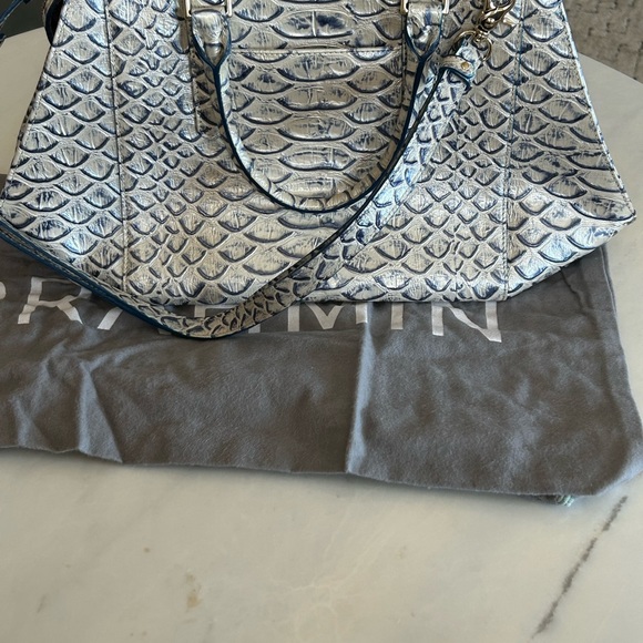 Brahmin Arden Satchell Pamilla Leather Satchel - Steel - Picture 10 of 10